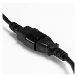 Cable de transmisión de 1 metro en color negro con acopladores C14 y C13, modelo Lindy 30321