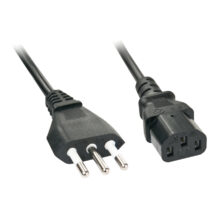 Cable de transmisión negro de 3 metros compatible con CEI 23-16 C13 de la marca Lindy. SKU: 30414