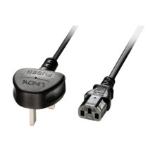 Cable de alimentación interna Lindy de 2 metros, ideal para conexiones seguras y duraderas. SKU 30433