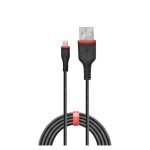 Cable de conector Lightning Lindy de 1 metro en color negro, SKU 31291