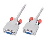 Cable de serie Lindy, blanco, de 2 metros con conector Sub-D. SKU 31573.