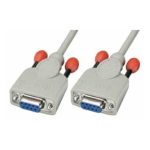 Imagen del cable de serie Null modem Lindy de 3 metros en color blanco, SKU 31577