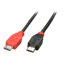 Imagen del Lindy 31759 cable USB de 2.0, 1 metro de longitud, conector Micro-USB B, color negro, SKU: 31759