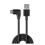 Cable USB 2.0 de 0,5 metros de Lindy, con conector USB A a USB C en color negro, SKU 32000