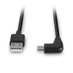 Cable USB 2.0 de 0,5 metros de Lindy, con conector USB A a USB C en color negro, SKU 32000