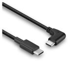 Imagen del cable USB 2.0 de 0,5 metros Lindy, modelo 32004, con conector USB-C en color negro.
