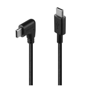 Lindy 32005 cable USB de 1 metro, compatible con USB 2.0, color negro y conector USB C.