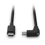 Lindy 32005 cable USB de 1 metro, compatible con USB 2.0, color negro y conector USB C.