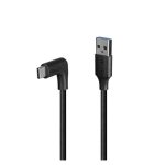 Cable Lindy 32012 USB 3.2 Gen 2 de 0.5 metros con conectores USB A y USB C en color negro, SKU: 32012