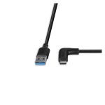 Cable Lindy 32012 USB 3.2 Gen 2 de 0.5 metros con conectores USB A y USB C en color negro, SKU: 32012