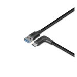 Cable Lindy 32013, USB 3.2 Gen 2, 1 metro, conectores USB A a USB C, color negro, SKU 32013