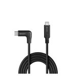 Cable Lindy 32018 USB 3.2 Gen 2 de 1 metro de longitud, con conector USB C en color negro.