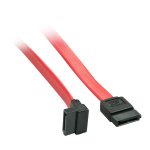 Imagen del cable Lindy SATA de 0,2 metros con conector de 7 pines en color rojo, SKU 33350