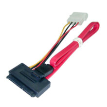 Lindy SATA Cable de Datos y Alimentación Combinados 0,3 m, ideal para conectar discos duros, SKU 33364