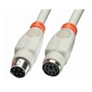 Cable PS/2 de 10 metros marca Lindy, modelo gris, SKU 33465