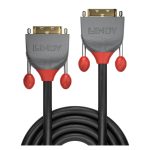 Cable DVI Lindy 10 metros DVI-D de color negro, SKU 36226, ideal para alta definición y conectividad fiable.