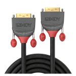 Cable DVI de 25 metros Lindy DVI-D en color negro, SKU 36243. Especial para conexiones digitales de alta calidad.