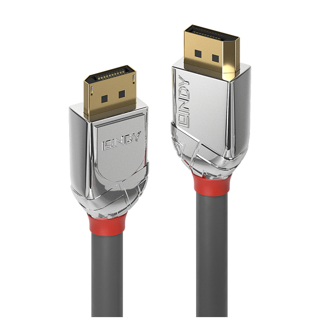 Lindy cable DisplayPort 1 metro Gris Imagen del cable DisplayPort de 1 metro en color gris de la marca Lindy, SKU 36301, ideal para alta definición.