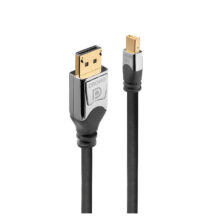 Cable DisplayPort de Lindy modelo 36310, con conector Mini DisplayPort de 0,5 metros, color gris