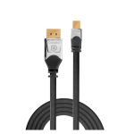 Cable DisplayPort de Lindy modelo 36310, con conector Mini DisplayPort de 0,5 metros, color gris