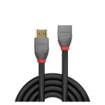 Cable HDMI de 1 metro en color negro, tipo A (Estándar) de la marca Lindy, SKU 36476