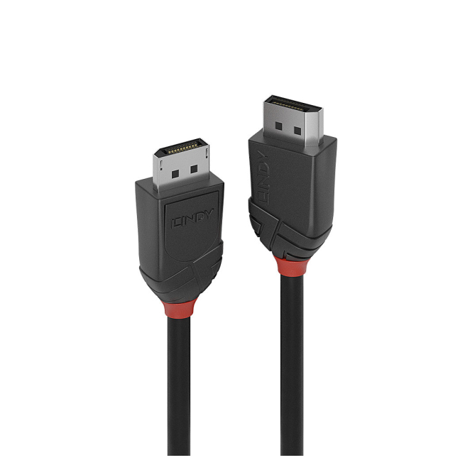 Lindy Cable DisplayPort Negro 1 Metro Alta Calidad Lindy 36491 cable DisplayPort de 1 metro en color negro, ideal para conexiones de alta calidad entre dispositivos multimedia.
