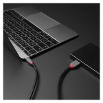 Cable USB Lindy 3.2 Gen 1 de 2 metros con conector USB C a Micro-USB B en color negro SKU 36622