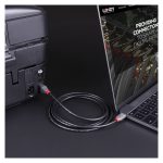 Lindy cable USB 3.2 Gen 1 (3.1 Gen 1), longitud de 0,5 metros, con conectores USB C a USB B en color negro. SKU: 36665.