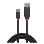 Cable USB negro de 0,15 m marca Lindy, con conectores USB C a USB A, compatible con USB 3.2 Gen 1 (3.1 Gen 1), SKU 36914