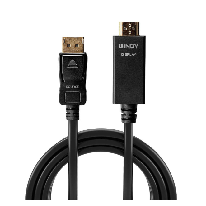 Lindy 36920 adaptador de cable de vídeo 0,5 m DisplayPort HDMI tipo A (Estándar) Negro 1 Lindy 36920 adaptador de cable de vídeo 0,5 m DisplayPort HDMI tipo A (Estándar) Negro