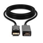 Adaptador de cable de vídeo de 2 metros de Lindy, color negro, con conexión DisplayPort a HDMI tipo A, SKU 36922