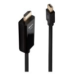 Adaptador de cable de vídeo 1 metro HDMI tipo A a Mini DisplayPort en color negro, SKU 36926