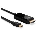 Adaptador de cable de vídeo DisplayPort a HDMI tipo A estándar en color negro, Lindy 36927