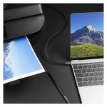 Cable USB de 0,5 metros Lindy con conexiones USB-C a USB-B, color negro. SKU 36940