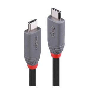 Cable USB USB4 Gen 3x2 de Lindy con una longitud de 0,8 metros y color negro, SKU 36947