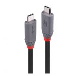 Cable Lindy USB USB4 Gen 3x2 de 1,5 m con conector USB C en color negro. SKU: 36957