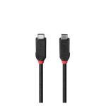 Lindy 37000 cable USB4 Gen 3x2 negro de 0.5 metros con conector USB-C SKU 37000