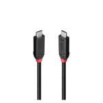 Cable USB de la marca Lindy, modelo 37002, USB4 Gen 3x2, 2 metros de longitud, color negro