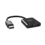 Lindy 38430 hub de interfaz DisplayPort, velocidad de transferencia 21600 Mbit/s, color negro