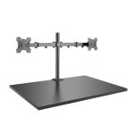 Lindy soporte para monitor de escritorio negro de 28 pulgadas, modelo 40658, ideal para organizar y elevar tu monitor.