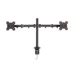 Lindy soporte para monitor de escritorio negro de 28 pulgadas, modelo 40658, ideal para organizar y elevar tu monitor.