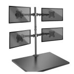 Soporte para monitor de escritorio negro Lindy para monitores de hasta 28 pulgadas, SKU 40659