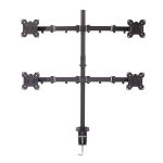 Soporte para monitor de escritorio negro Lindy para monitores de hasta 28 pulgadas, SKU 40659