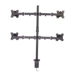 Soporte para monitor de escritorio negro Lindy para monitores de hasta 28 pulgadas, SKU 40659