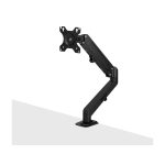 Soporte para monitor de escritorio Lindy de 27 pulgadas, color negro, SKU 40707.