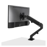 Soporte para monitor de escritorio Lindy de 27 pulgadas, color negro, SKU 40707.