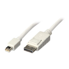 Lindy 41057 cable DisplayPort de 2 metros con conector Mini DisplayPort en color blanco. SKU: 41057