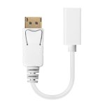 Lindy 41060 adaptador de cable de vídeo de 0,15 metros, conexión DisplayPort a Mini DisplayPort, color blanco