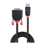 Lindy adaptador de cable de vídeo de 3 metros con conector DVI-D a DisplayPort, en color negro, SKU 41492