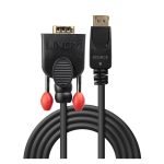 Adaptador de cable Lindy 41940 de 0,5 metros VGA (D-Sub) a DisplayPort en color negro
